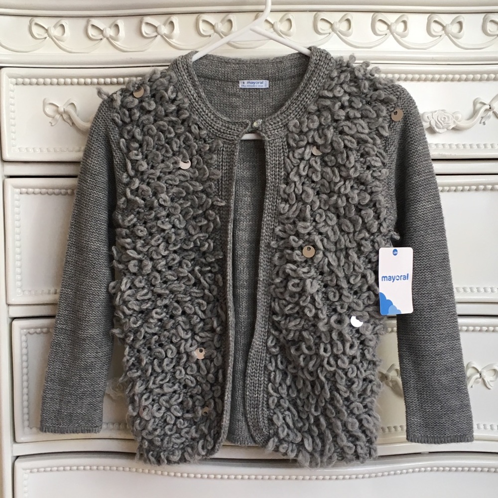 Nwt MAYORAL luxury knit cardigan girls 8 sweater